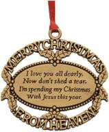 🌟 stunning gold-colored 'merry christmas from heaven' - a heartwarming gift логотип