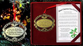 img 3 attached to 🌟 Stunning Gold-Colored 'Merry Christmas From Heaven' - A Heartwarming Gift