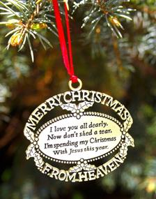 img 2 attached to 🌟 Stunning Gold-Colored 'Merry Christmas From Heaven' - A Heartwarming Gift