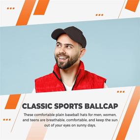 img 1 attached to 🧢 Kangora Plain Baseball Cap: Adjustable Unisex Hat for Outdoor Sports (20+ Colors)