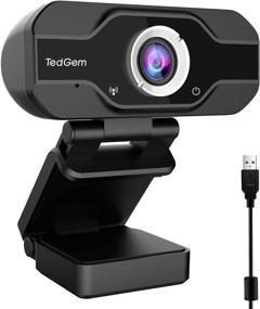 img 1 attached to TedGem PC Webcam: 1080P Full HD USB Webcam 📷 with Microphone for Superior Live Streaming and Video Calling Experience