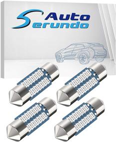 img 4 attached to 🚗 Serundo Auto DE3175 Led Car Bulb 31mm 1.22in - Pack of 4pcs Blue Festoon Bulbs for Car Map Dome Light and Interior Use