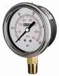 baker instruments stainless pressure glycerine test, measure & inspect and pressure & vacuum logo