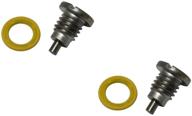 🔌 lucasng marine magnetic outdrive gear case drain plug - 2 pcs set | gasket included - replaces 22-8m0058389 логотип
