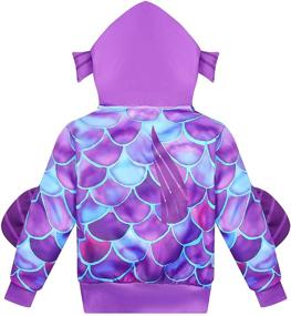 img 3 attached to Monster Hoodie Toddler Sweatshirt Outerwear