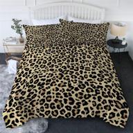 🐆 blessliving leopard comforter set: animal print cheetah bedding 3 piece golden comfort with 2 pillow shams - full/queen size logo