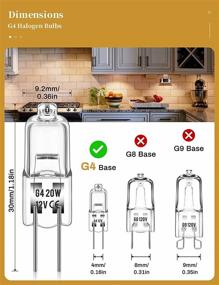 img 2 attached to 💡 DORshop G4 Halogen Light Bulb 2 Pin Base JC Type - Long Lifetime, Dimmable 10 Pack for Puck Lights, Pendants, Chandeliers - 2700K Warm White