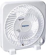 🌀 impress im-719bx box fan: powerful cooling in a sleek white design logo