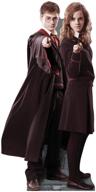 🧙 harry potter and hermione granger life size cardboard cutout standup - the order of the phoenix - advanced graphics logo