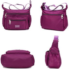 img 2 attached to Soyater Nylon Crossbody Shoulder Bag with 9 Pockets: Ultimate Organization for On-the-Go Convenience!