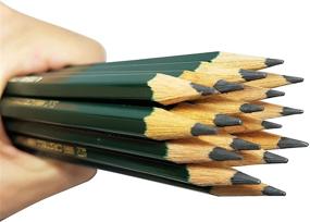 img 2 attached to Карандаши Faber Castell Castell 9000 Art Graphite (В) - 12 штук для письма, эскизов, рисования, теней - идеальное решение для художников, студентов и школьных принадлежностей.