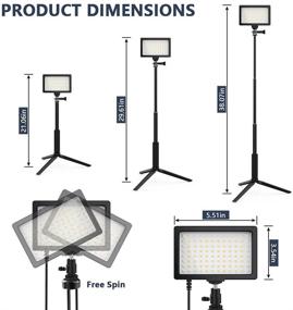 img 3 attached to 🌟 Улучшите качество видео с помощью 2 упаковок 96 светодиодной видеокамеры свет: USB-питание, зум, дистанционное управление фильтром-идеальное для видеоконференций, ТикТок, веб-камеры, видеопотока и YouTube