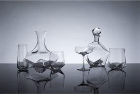 img 2 attached to 🍷 Exquisite True Fabrication Raye Faceted Decanter: Elevate Your Wine Experience