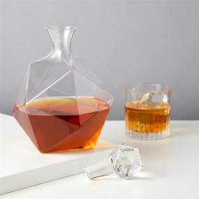 img 3 attached to 🍷 Exquisite True Fabrication Raye Faceted Decanter: Elevate Your Wine Experience
