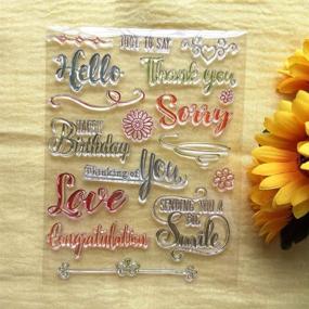 img 3 attached to 🎨 GAOZONGTER Words Clear Stamps: The Perfect Addition for DIY Card Making, Scrapbooking & Photo Decor