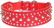 hootmall studded collar mushrooms adjustable shepherd logo