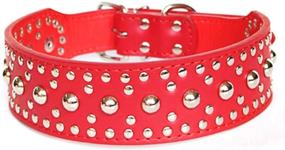 img 4 attached to HOOTMALL Studded Collar Mushrooms Adjustable Shepherd