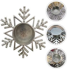 img 2 attached to 🕯️ ABOOFAN Silver Snowflake Christmas Candle Holder - Table Centerpiece and Xmas Gift