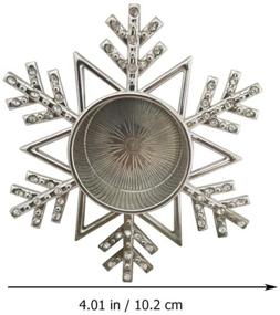 img 1 attached to 🕯️ ABOOFAN Silver Snowflake Christmas Candle Holder - Table Centerpiece and Xmas Gift