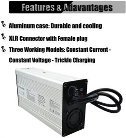 img 2 attached to 🔌 High-Quality 24V Scooter Charger: 29.4V 5A Charger for 7S24V Li-ion Battery with XLR Connector - Ideal for E-Bikes/Scooters. Worldwide Input Voltage 100V-240V (29.4V 5A XLR)