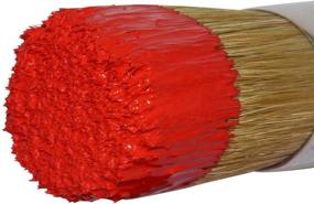 img 1 attached to 🎨 2-in-1 Chalk and Wax Paint Brush: Large Round Natural Bristles for DIY Furniture, Stencils, Home Decor, Wood Projects & Wax Finishing