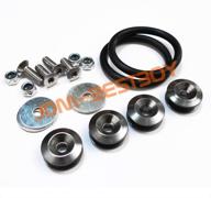 🔧 jdmbestboy gunmetal gray quick release fasteners kit for car bumpers, trunk, fender, and hatch lids logo