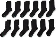 hanes ultimate 12 pack socks black boys' clothing logo