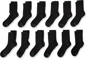 img 4 attached to Hanes Ultimate 12 Pack Socks Black Boys' Clothing