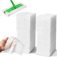 efficient cleaning with disposable dry mop pads: pack of 200 for all purpose floor cleaning logo