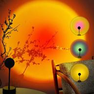 🌅 fanney sunset lamp - 4-in-1 projection sun lamp for enhanced romantic ambience with rainbow, sunset, sunset red, and sun effects логотип