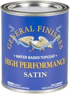 🎨 general finishes high performance water based topcoat, satin finish - 1 quart logo