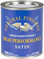 🎨 general finishes high performance water based topcoat, satin finish - 1 quart логотип