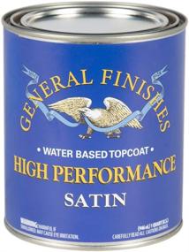 img 2 attached to 🎨 General Finishes High Performance Water Based Topcoat, Satin Finish - 1 Quart
