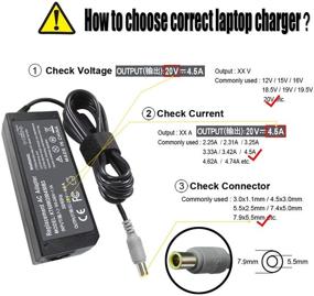 img 2 attached to 💡 ECHEER 90W 20V 4.5A AC Adapter Charger for Lenovo Thinkpad T60 T61 T400 T410 T420 T430 T500 T510 T520 T530 X60 Z60 X200 X201 X220 X230 X61 L420 L430 Edge 14 15 E420 E430 E530 Power Supply