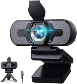 img 4 attached to High-quality 1080P Webcam with Microphone and Privacy Cover for Video Conferencing, Gaming, and Skype - Plug and Play!