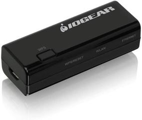 img 2 attached to 🔌 Impressive IOGEAR Ethernet-2-WiFi Universal Wireless Adapter, GWU637: Efficient, Reliable, and Sleek in Black