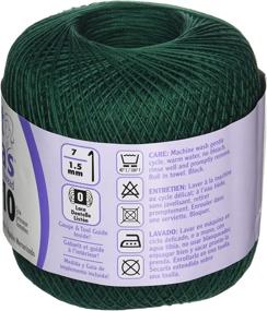 img 2 attached to Нить для вязания Coats Crochet Classic, 10, Темно-зеленая - прочная и яркая нить для красивых вязаных проектов