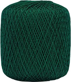 img 3 attached to Нить для вязания Coats Crochet Classic, 10, Темно-зеленая - прочная и яркая нить для красивых вязаных проектов