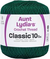 нить для вязания coats crochet classic, 10, темно-зеленая - прочная и яркая нить для красивых вязаных проектов логотип