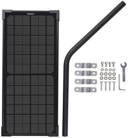 img 3 attached to 🔌 Renogy 12V Waterproof Charger: 10W Solar Panel Kit for Automatic Gate Opener Systems with Tubular Mount Bracket and Tool Kit