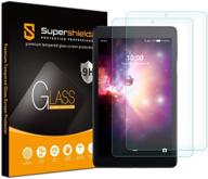 📱 supershieldz 2 пластинки защитного стекла для планшета tcl tab и tcl tab family edition 8-дюймовых планшетов - антицарапающие, без пузырей логотип