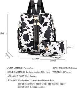 img 2 attached to 🎒 Versatile Multipurpose Rucksack: Shoulder Bag, Handbag, Wallet & Fashion Backpack for Women