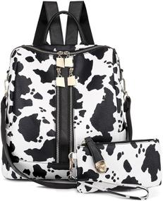 img 4 attached to 🎒 Versatile Multipurpose Rucksack: Shoulder Bag, Handbag, Wallet & Fashion Backpack for Women