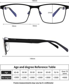 img 1 attached to Enhanced Vision: 2 Pack Blue Light Blocking Readers for Men, Combat Eyestrain with UV400 Protection