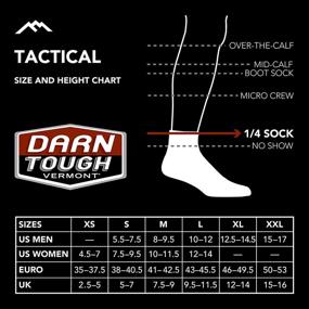 img 1 attached to Darn Tough Tactical 1/4 Light Sock: Unparalleled Durability for Tactical Performance