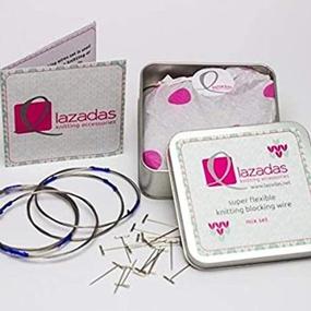 img 3 attached to 🧶 Mixed Set of Lazadas Knitting and Crochet Blocking Wires - Enhance Your Project with Quality Accessories
