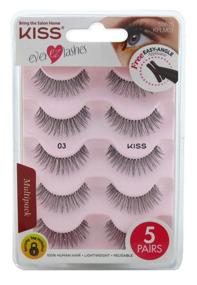 img 4 attached to 💋 Kiss Ever EZ 03 Lashes Bundle: 4 Sets + Bonus 1 Pair