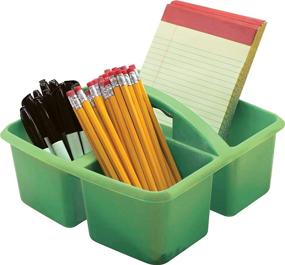 img 1 attached to Assorted Bright Colors Portable Plastic Storage Caddy 6-Pack For Classrooms