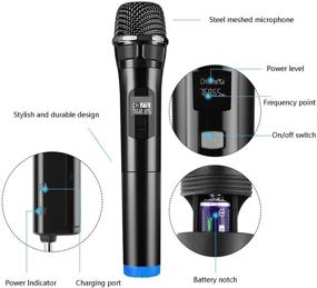 img 2 attached to Wireless Microphone Hafone Rechargeable Microphones