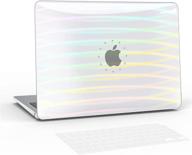 📦 защитный чехол b belk для macbook air 13 дюймов 2020 2019 2018 с touch id: премиум-чехол из твердого пластика с защитой клавиатуры для macbook air 2020 (a2337 m1 a2179 a1932) логотип